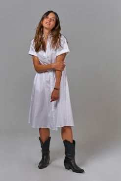 Tucker NYC | White Safari Shirtdress
