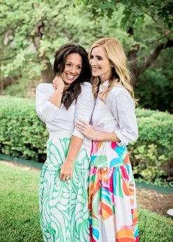 The Warehouse Collective Tiffany Skirt | Rainbow Monstera Sz. S Resort 2022