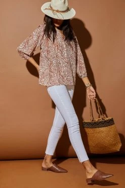 Tucker Classic Blouse | White Tiger