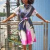 Tucker Safari Shirtdress | Ink Tie Dye Sz. M-XL Dresses