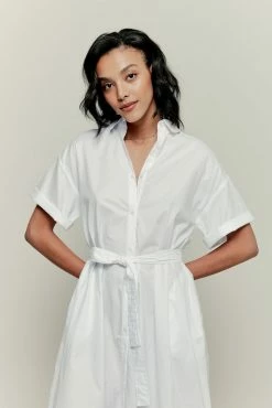 Tucker NYC | White Safari Shirtdress