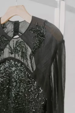 Caballero | Black Sequin Top