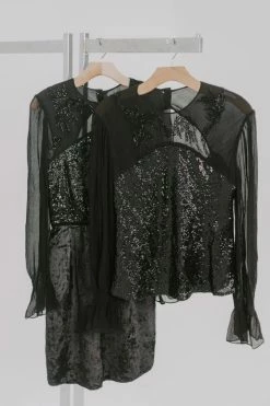 Dresses Caballero | Black Sequin Dress