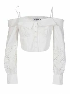 Oak Hall Self-Portrait | Embroidered Off The Shoulder Top New Arrivals!