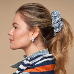 Lele Sadoughi Embroidered Scrunchie